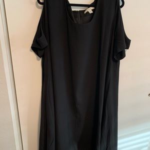 Cold shoulder midi dress